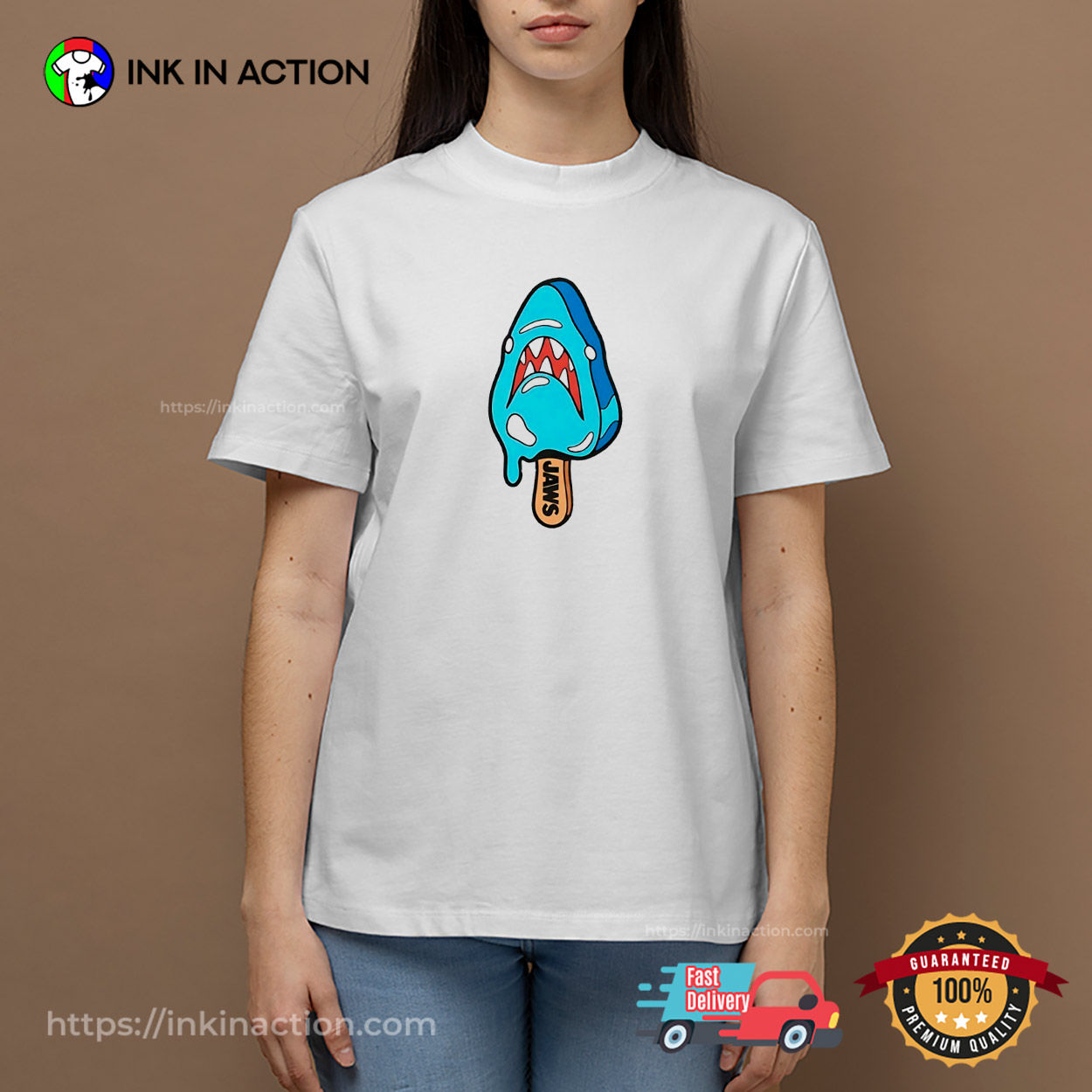 Jaws Sharksicle Ice Cream Day Shirt