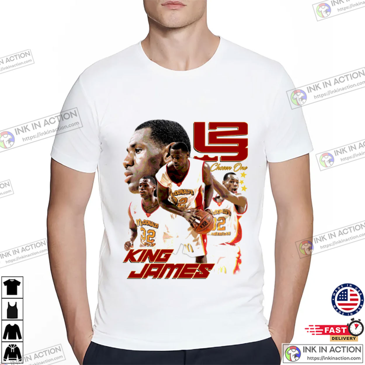 Lebron James 2003 All American Game MVP T-shirt
