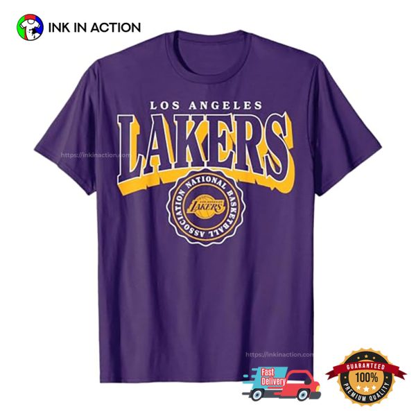 Los Angeles Lakers Arched Crest NBA T Shirt