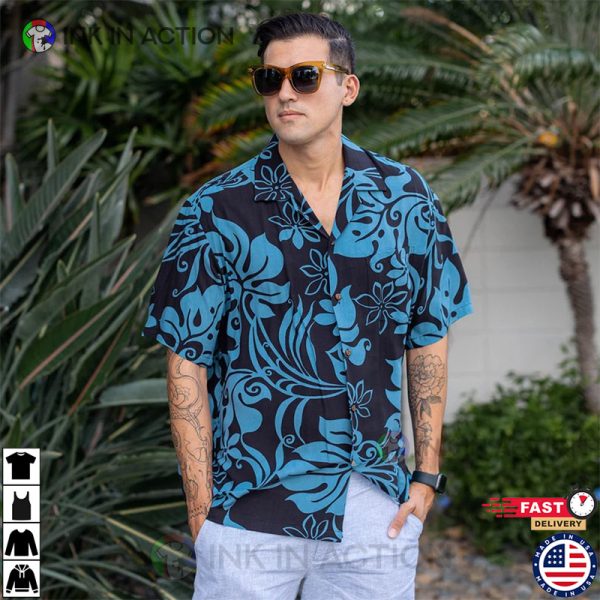 Made in Hawaii Super Soft Rayon Monstera Abstract Hawaiian Aloha Shirt