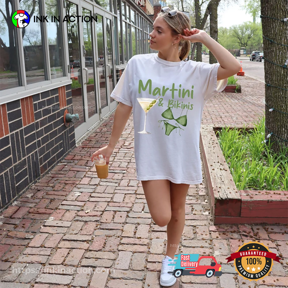 Martini & Bikinis Beach Vibes Comfort Colors Shirt Martini & Bikinis Beach Vibes Comfort Colors Shirt