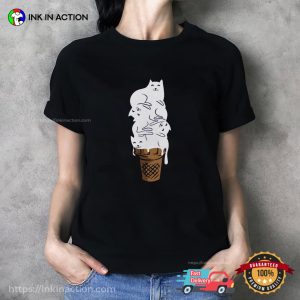 Meow Ice Cream Cute Cats Ice Cream Day Shirt Meow Ice Cream Cute Cats Ice Cream Day Shirt
