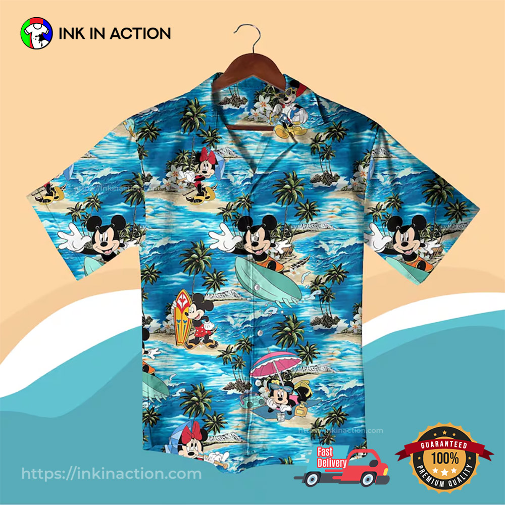 Mickey Mouse Surfing Summer Beach Hawaii Shirt Mickey Mouse Surfing Summer Beach Hawaii Shirt