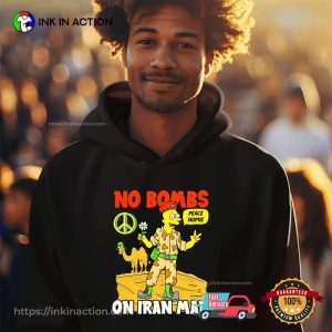 No Bombs On Iran Man Shirt