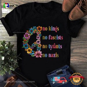 No Kings In America Political Statement T shirt 3