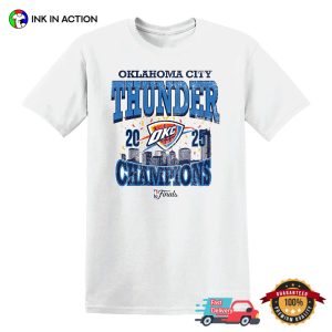 OKC THUNDER 2025 Champions NBA Finals Vintage T shirt 3