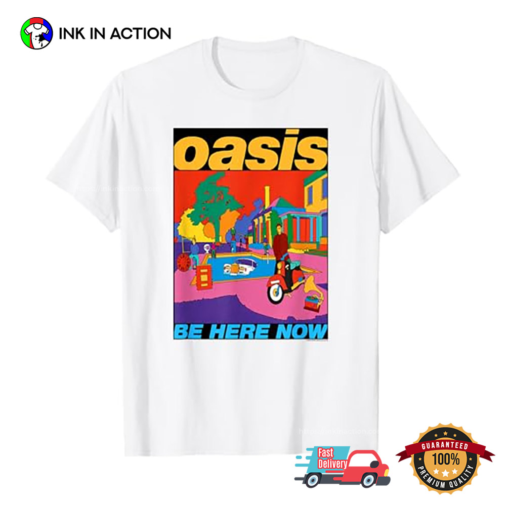 Oasis Be Here Now Colour T-Shirt Oasis Be Here Now Colour T-Shirt