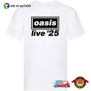 Oasis Live 25 Tour Merch Logo T-shirt