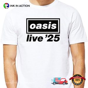 Oasis Live 25 Tour Merch Logo T-shirt