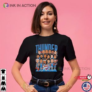 Oklahoma City Thunder Champions 2025 Animation T-shirt