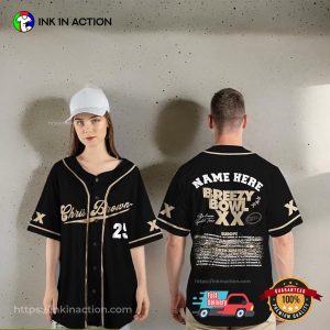 Personalized Chris Breezy Bowl XX 2025 Baseball Jersey