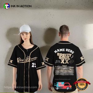 Personalized Chris Breezy Breezy Bowl XX Baseball Jersey