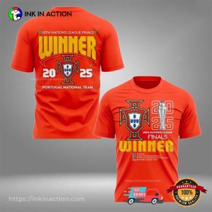 Portugal Claim Second UEFA Nations League Trophy In 2025 T-shirt
