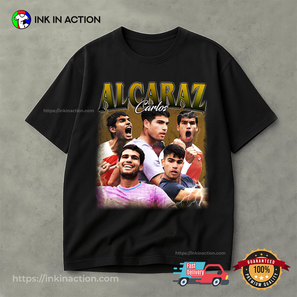 Retro Carlos Alcaraz Bootleg Comfort Colors Shirt Retro Carlos Alcaraz Bootleg Comfort Colors Shirt