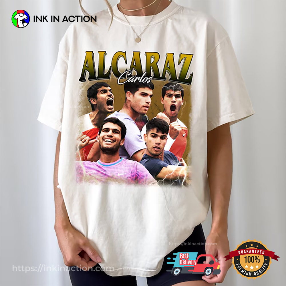Retro Carlos Alcaraz Bootleg Comfort Colors Shirt Retro Carlos Alcaraz Bootleg Comfort Colors Shirt