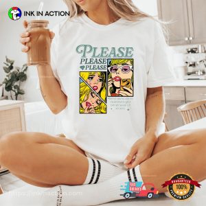 Sabrina Carpenter Inspired Please Please Please T-shirt