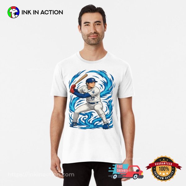 Shohei Ohtani Anime Swing First Form Dodgers Power T-shirt