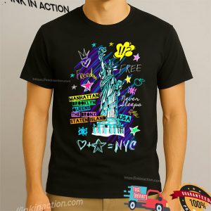 Statue Of Liberty Cities Of New York T-Shirt