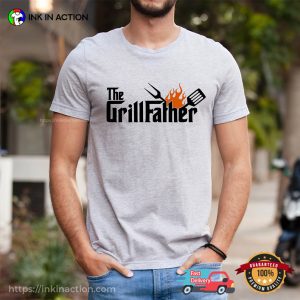 The Grillfather Funny BBQ Dad Shirt