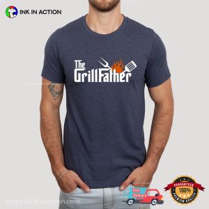 The Grillfather Funny BBQ Dad Shirt 3