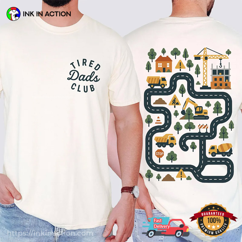 Tired Dads Club Cute Fathers Day Comfort Colors Tee Tired Dads Club Cute Fathers Day Comfort Colors Tee