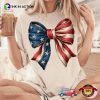 USA Flag Bow 4th of July Sublimation T-shirt