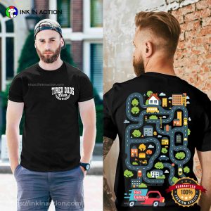 Vintage Tired Dads Club Happy Fathers Day 2 Sided Shirt