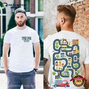 Vintage Tired Dads Club Happy Fathers Day 2 Sided Shirt