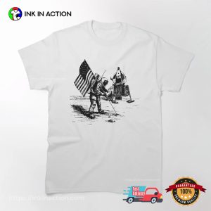 neil armstrong on the moon T shirt 2