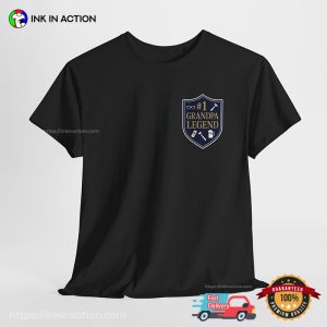 #1 Grandpa Legend, best grandparent presents T shirt 2