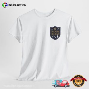 #1 Grandpa Legend, best grandparent presents T shirt 3