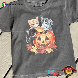90s Halloween kitten Spooky Season Comfort Colors Tee