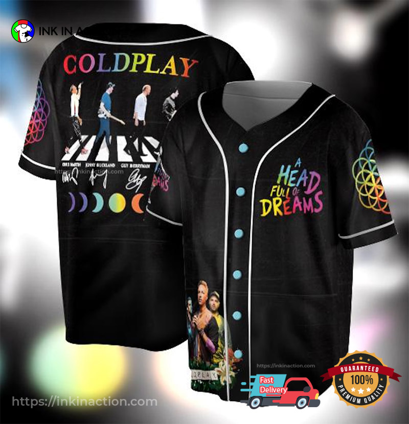 A Head Full Of Dreams Coldplay Concert Crossing Abbey Road Baseball Jersey A Head Full Of Dreams Coldplay Concert Crossing Abbey Road Baseball Jersey