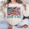 America Fish Flag Keepin’ It Reel 4th Of July T-shirt