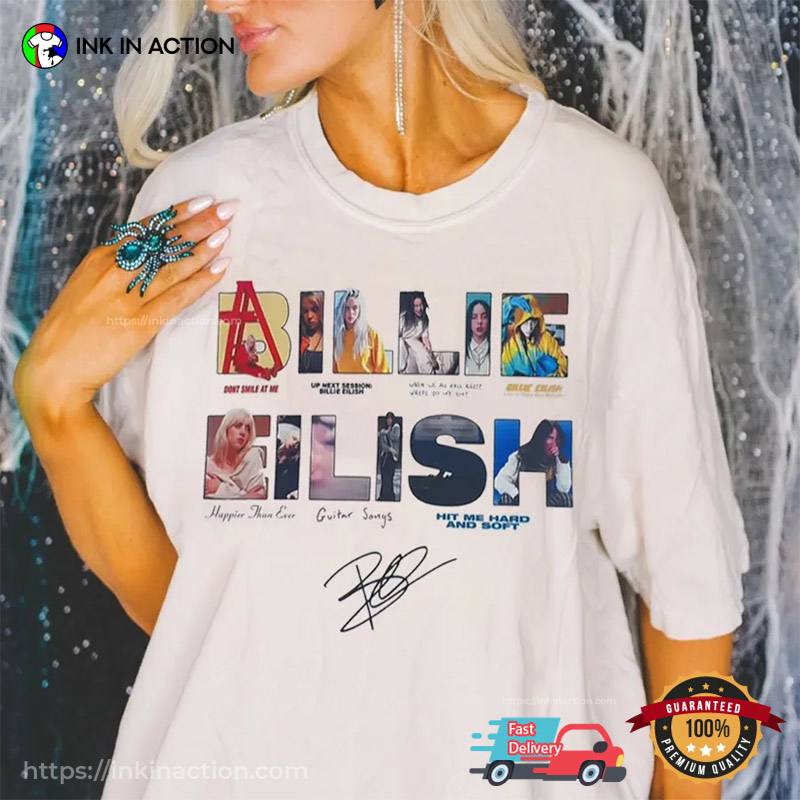 BILLIE EILISH All Albums Signature Tee BILLIE EILISH All Albums Signature Tee