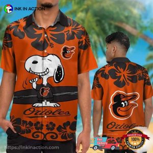 Baltimore Orioles Snoopy Hawaiian Shirt