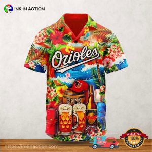 Baltimore Orioles Summer Hawaiian Shirt 1