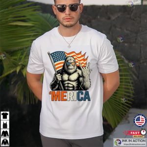 Bigfoot ‘Merica 4th Of July T-Shirt
