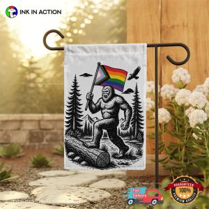 Bigfoot Outdoor Gay Pride, Funny LGBTQ Pride Flag