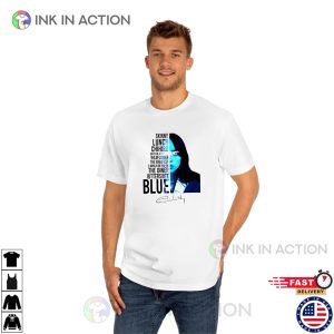 Billie Eilish Blue Song Portrait T-shirt