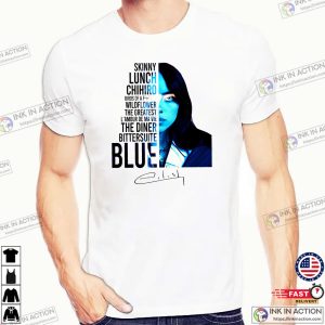 Billie Eilish Blue Song Portrait T-shirt