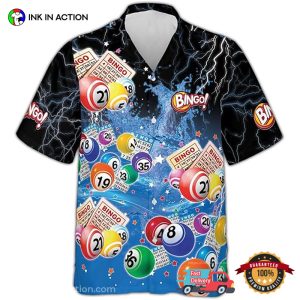 Bingo Number Ball Casino Game Hawaiian Shirts 2