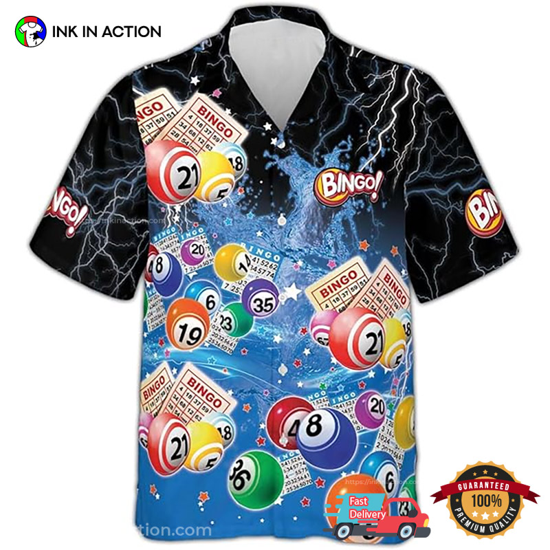Bingo Number Ball Casino Game Hawaiian Shirts Bingo Number Ball Casino Game Hawaiian Shirts