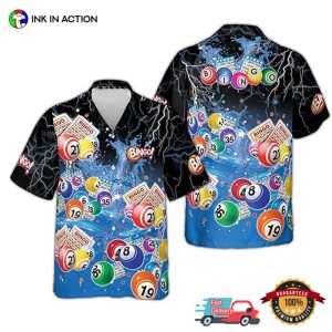 Bingo Number Ball Casino Game Hawaiian Shirts
