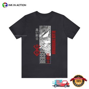 Black Swordsman Guts Berserk Dark Fantasy T shirt 3