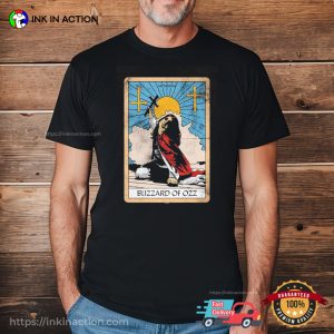 Blizzard Of Ozz Tarot Card Back To The Beginning Tour Shirt