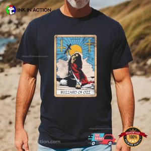 Blizzard Of Ozz Tarot card Back To The Beginning Tour Shirt 3