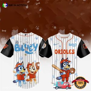 Bluey Baltimore Orioles Baseball Jersey