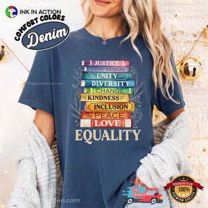 Books Equal Rights Comfort Colors Tee Books Equal Rights Comfort Colors Tee