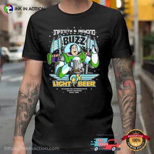 Buzz Light Beer Parody funny beer tees 3